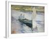 Two Children in a Sailboat, 1883-John Henry Twachtman-Framed Giclee Print