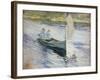 Two Children in a Sailboat, 1883-John Henry Twachtman-Framed Giclee Print