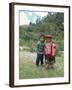 Two Children Near Machu Picchu, Peru, South America-Oliviero Olivieri-Framed Photographic Print