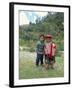 Two Children Near Machu Picchu, Peru, South America-Oliviero Olivieri-Framed Photographic Print