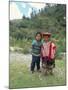 Two Children Near Machu Picchu, Peru, South America-Oliviero Olivieri-Mounted Photographic Print