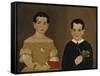 Two Children of Captain Christopher and Mrs. Ruth Andrews-William Matthew Prior-Framed Stretched Canvas