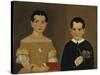 Two Children of Captain Christopher and Mrs. Ruth Andrews-William Matthew Prior-Stretched Canvas