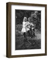 Two Children on a Tricycle, 1911-1912-CW Perry-Framed Giclee Print