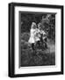 Two Children on a Tricycle, 1911-1912-CW Perry-Framed Giclee Print