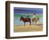 Two Children on Donkeys-Robert Tyndall-Framed Giclee Print