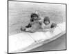 Two Children on the Water-Edward S^ Curtis-Mounted Giclee Print