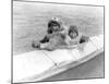 Two Children on the Water-Edward S^ Curtis-Mounted Giclee Print