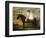 Two Children Seated on a Black Pony-Nathan Theodore Fielding-Framed Giclee Print