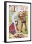 Two Children Tend to a Fire-Anne Anderson-Framed Art Print