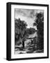 Two Children Walking Down a Dirt Road Going Fishing on a Summer Day-John Dominis-Framed Photographic Print