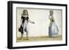 Two Children Wearing Clothes from 1787-Duhamel-Framed Giclee Print