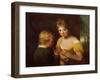 Two Children with a Basket of Flowers-William Tate-Framed Giclee Print