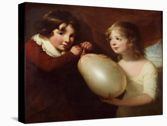 Two Children with a Pig's Bladder-William Tate-Stretched Canvas