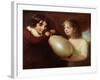 Two Children with a Pig's Bladder-William Tate-Framed Giclee Print