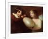 Two Children with a Pig's Bladder-William Tate-Framed Giclee Print