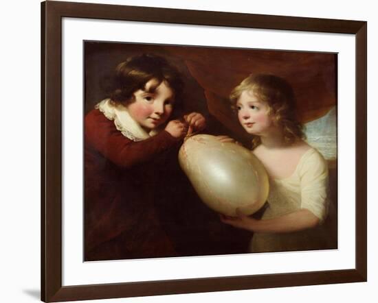 Two Children with a Pig's Bladder-William Tate-Framed Giclee Print