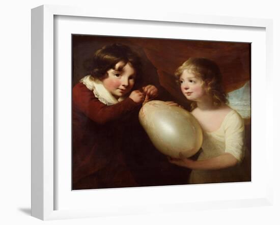 Two Children with a Pig's Bladder-William Tate-Framed Giclee Print