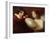 Two Children with a Pig's Bladder-William Tate-Framed Giclee Print