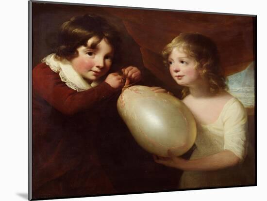 Two Children with a Pig's Bladder-William Tate-Mounted Giclee Print
