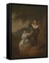 Two Children-Julius Caesar Ibbetson-Framed Stretched Canvas