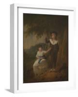 Two Children-Julius Caesar Ibbetson-Framed Giclee Print