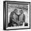 Two Chimpanzees Hugging-Michael J. Ackerman-Framed Photographic Print