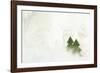 Two Christmas Trees in Stylised Winter Landscape - Softy and Softly-Petra Daisenberger-Framed Photographic Print