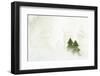 Two Christmas Trees in Stylised Winter Landscape - Softy and Softly-Petra Daisenberger-Framed Photographic Print