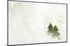 Two Christmas Trees in Stylised Winter Landscape - Softy and Softly-Petra Daisenberger-Mounted Photographic Print