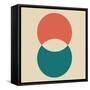 Two Circles I-Eline Isaksen-Framed Stretched Canvas