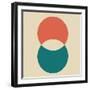 Two Circles I-Eline Isaksen-Framed Art Print