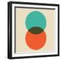 Two Circles-Eline Isaksen-Framed Art Print