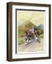 Two Competitors in the Tourist Trophy Race Fight It out Amid the Hills of the Isle of Man-Grimes-Framed Photographic Print