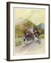 Two Competitors in the Tourist Trophy Race Fight It out Amid the Hills of the Isle of Man-Grimes-Framed Photographic Print