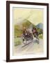 Two Competitors in the Tourist Trophy Race Fight It out Amid the Hills of the Isle of Man-Grimes-Framed Photographic Print