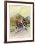 Two Competitors in the Tourist Trophy Race Fight It out Amid the Hills of the Isle of Man-Grimes-Framed Photographic Print