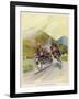 Two Competitors in the Tourist Trophy Race Fight It out Amid the Hills of the Isle of Man-Grimes-Framed Photographic Print