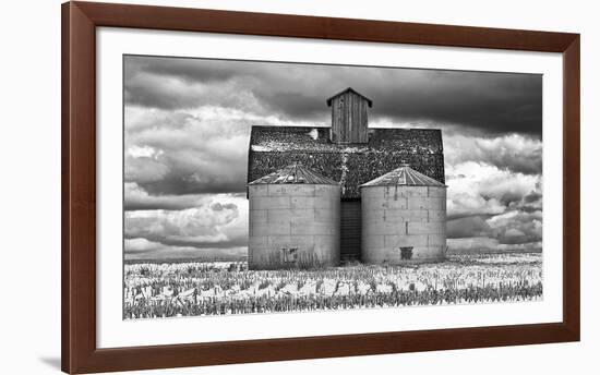 Two Corn Cribs-Trent Foltz-Framed Art Print