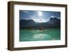 Two Couples Canoeing on Emerald Lake, California-Dave Heath-Framed Photographic Print