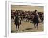 Two Cowboys on Horseback, Cattle Ranching, New Mexico, United States of America, North America-Woolfitt Adam-Framed Photographic Print