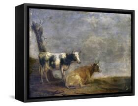 Two Cows, after Paulus Potter, 1652-Paulus Potter-Framed Stretched Canvas