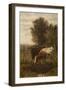 Two Cows in a Landscape-William Frederick Hulk-Framed Giclee Print