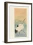 Two Cranes, 1925-26 (Colour Woodcut)-Ohara Koson-Framed Giclee Print