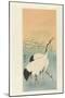 Two Cranes, 1925-26 (Colour Woodcut)-Ohara Koson-Mounted Giclee Print