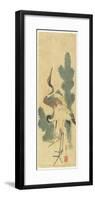 Two Cranes and Pine Branches, Early 19th Century-Katsushika II Taito-Framed Giclee Print