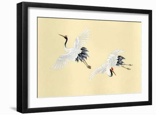 Two Cranes-Haruyo Morita-Framed Art Print