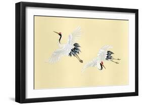 Two Cranes-Haruyo Morita-Framed Art Print
