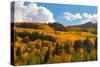 Two Creeks area of Aspen ski resort in autumn.-Mallorie Ostrowitz-Stretched Canvas