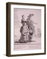 Two Crockery Sellers, Cries of London, 1760-Paul Sandby-Framed Giclee Print